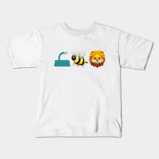 Hose Bee Lion Emoji T-Shirt Kids T-Shirt